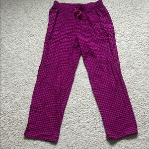 Purple Checkered Pajama Pants
